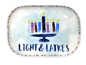 Oxnard Hanukkah Light & Latkes Platter