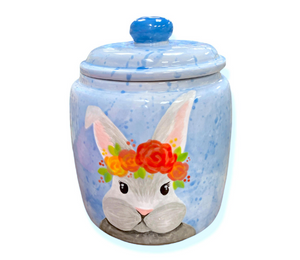 Oxnard Watercolor Bunny Jar