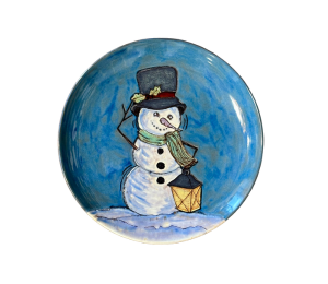 Oxnard Rustic Glazed Snowman