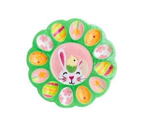 Oxnard Easter Sherbet Egg Plate